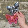 Reflective Surface Disco Mirror Ball 3D Butterfly Hemispherical Wall Decoration  Party Supplies