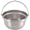 CaptaIn Stag CaptaIn Stag Uh 4124 [campIng Fire Pot With Wooden Lid 18cm StaInless Steel Made In Japan Made In Tsubame Sanjo]