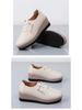Autumn Women's Genuine Leather Non-Slip Platform Shoes - Thick-Soled, Comfortable, Lightweight, Casual