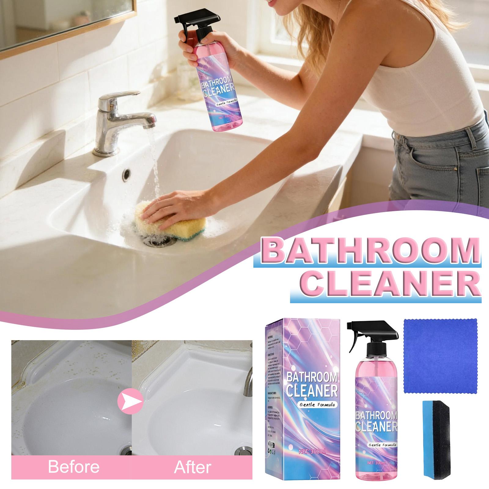 300mlBathroom Cleaner  Powerful Bathroom Cleaner Spray  Bathrooms Descaler Foam Cleaners For Sink Tub Floor Tile One Size