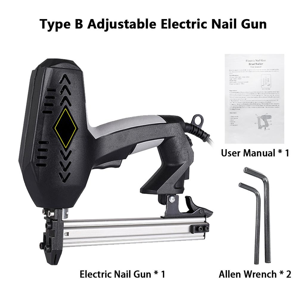 1800W / 2400W Nailer eléctrico Grapadora Muebles Staple Gun para marco con  grapas Clavos Carpintería Herramientas de carpintería F30 / Dual Use  comprar a buen precio — entrega gratuita, reseñas reales con fotos — Joom