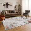 Tapis salon doux abstrait moderne gris multicolore 160x230