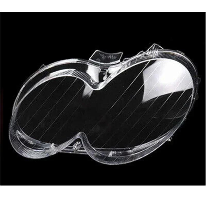 WODAS1 Pair Headlight Cover Shell Car Headlight Lens Cover For Mercedes-Benz W209 CLK 2-Door 2003-2009 Headlamp Shade Shell Glass Cover