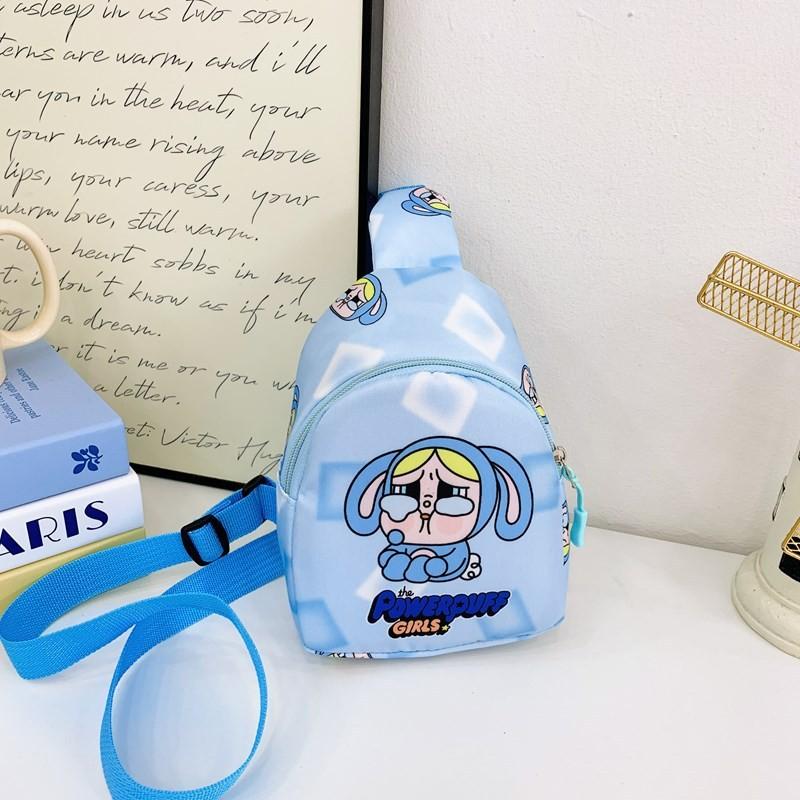 Cartoon Crybaby Kids Chest Bag Polyester Interior For Daily Use In Kindergarten