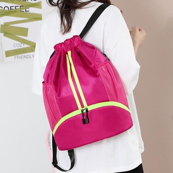 Αθλητική Τσάντα Γυμναστηρίου με Κορδόνι Σύσφιξης Μεγάλης Χωρητικότητας Τσάντα Ποδοσφαίρου Ρυθμιζόμενο Αθλητικό Σακίδιο Πλάτης με Θήκη για Μπάλα και Παπούτσια Αδιάβροχη Τσάντα Ντάφελ από Ύφασμα Oxford