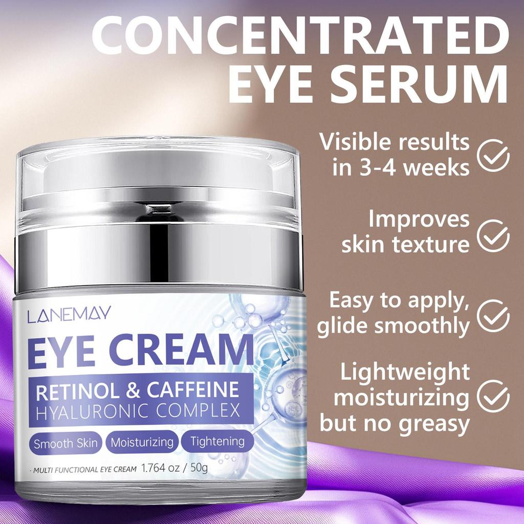 24 HR Moisturization Eye Cream For Women & Men - Tightening, Lifting & Firming Cream for Loose Sagging Skin - Suitable for Normal & Dry Skin,50g