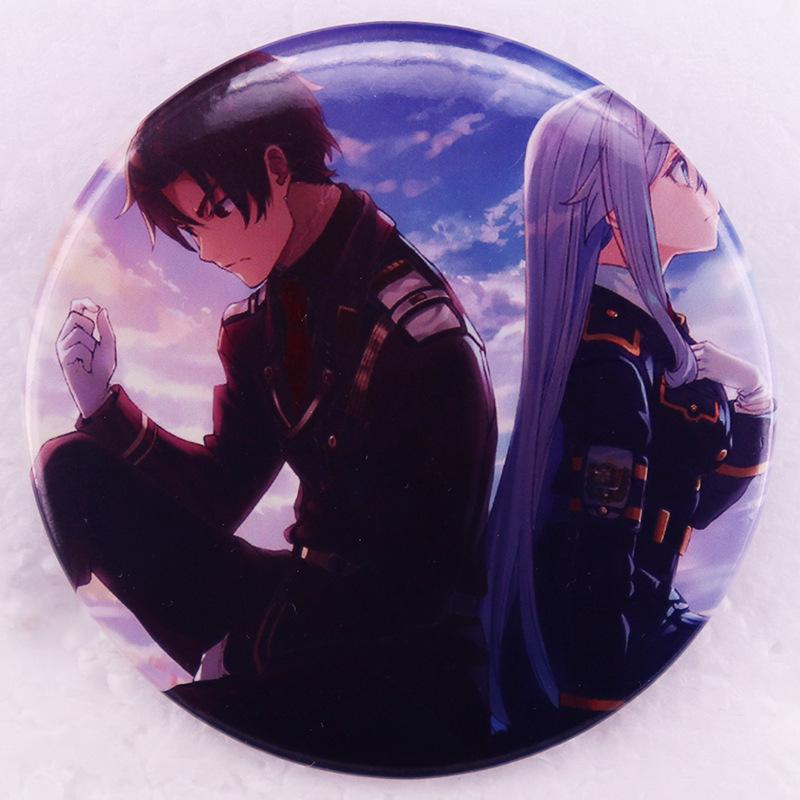 86 Anime Novel Inspired Tinplate Badge: Battle Difference Brooch белый