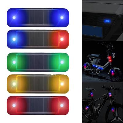 Mini LED Solarenergie Auto Warnleuchte Rot Blinkend Simulierter Alarm Warnlampe Drahtlos Diebstahlschutz Blinkende Dummy-Alarmlampe