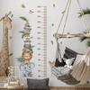 Дитячий Зріст Настінний Зріст Джунглі Дитячий Зріст Милий Північний Дерев'яний Настінний Стильний Знімний Настінний Ідеально для Орендованої Квартири Шпалери Стильний Настінний Декор-Наклейка