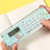 Ruler Calculator Multifunctional Large Display Screen Stationery 8 Digits Handheld Calculator for School