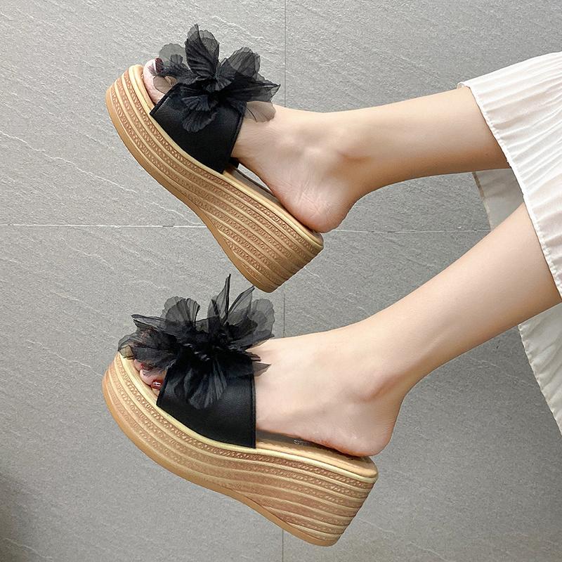 Fashion Aphixta Platform Sandals Slippers Women Colorful Wedge Slides Women Shoes Summer Outside Slippers Women Sweet Slides Shoes