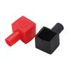 2Pcs Square Motorcycle Car Battery Terminals Rubber Covers Battery Terminals Protection Sleeve Positive Negative Pole Cover