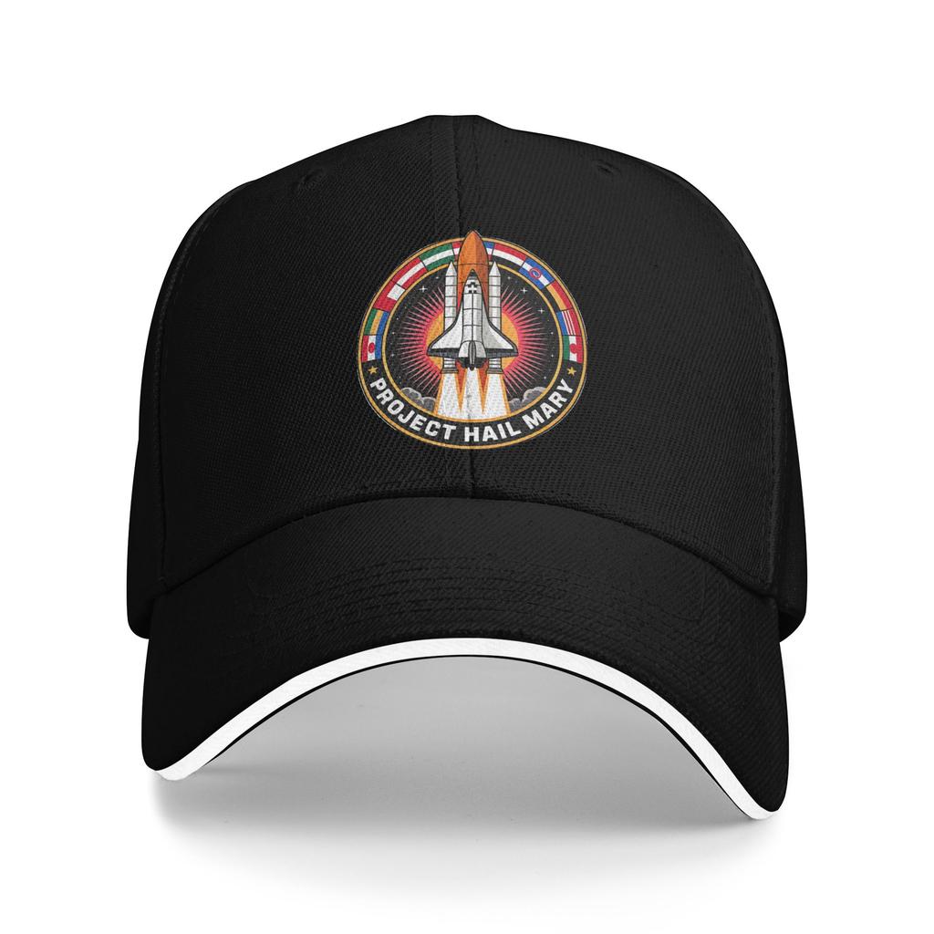 Project Hail Mary Space Rocket Movie Baseball Cap Casual Sandwich Cap Men Women Breathable Headwear Outdoor