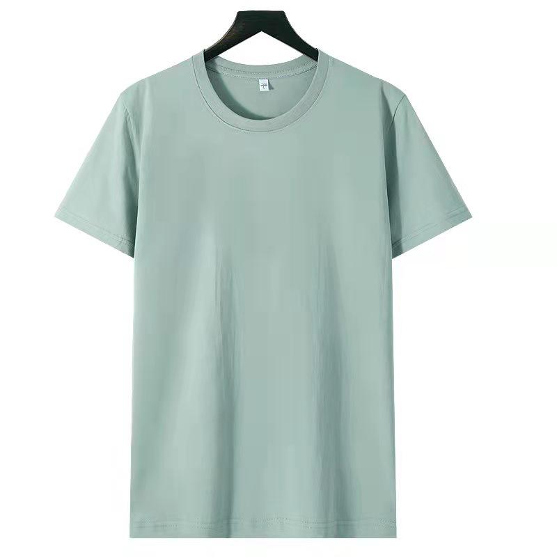 180g Ren Bomull Herr Slim Fit Rundhals Kortärmad T-shirt