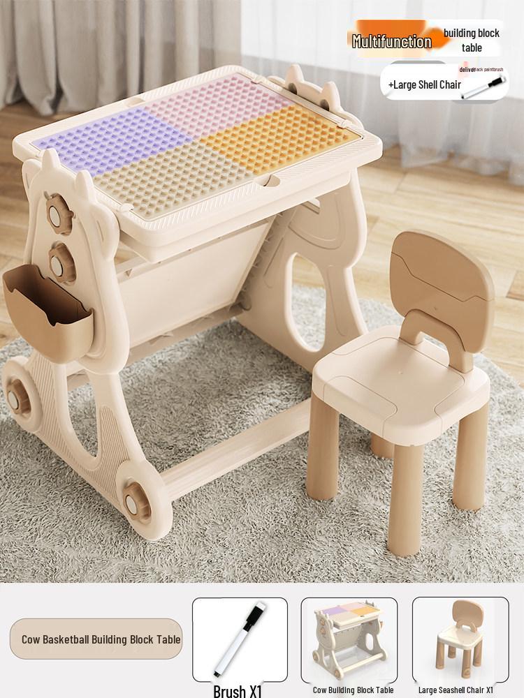 2026 New Model: Children's Educational Building Block Table, Multifunctional Puzzle Game for Ages 3-6