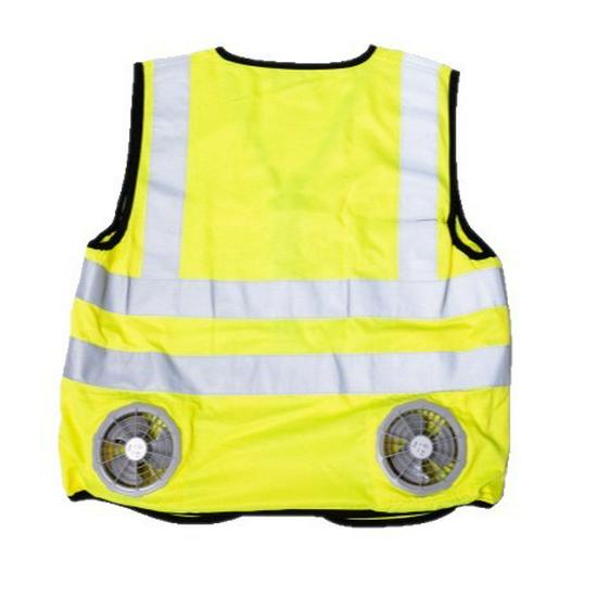 LED Kühlweste mit eingebautem Ventilator für Verkehrsregelung & Brandrettung