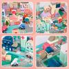 Kinderplay 115 pcs Cubes Bois Ville &amp; Route – Jeu Construction Éducatif dès 2 Ans – Green Series KP8464