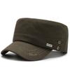 Hat Men's new cap Men's autumn and winter single hat Outdoor casual versatile baseball cap Military cap Flat top hat