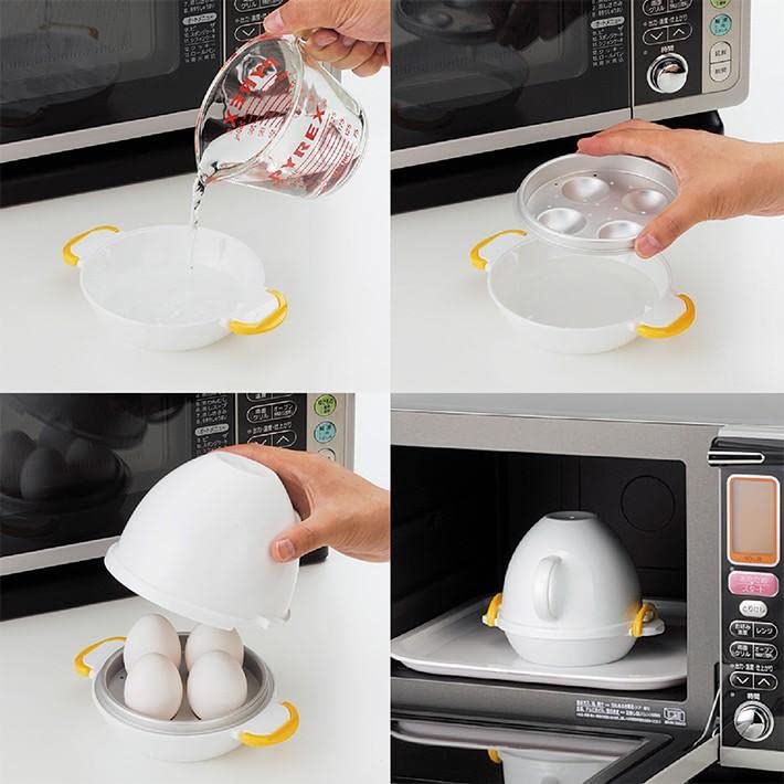 NEIGHBOR CLOWN Boiled Egg Maker Boiled Egg Maker Boiled Egg Maker Hardness Adjustment Cooker Time Saving Cooking Breakfast Weight Loss Food Healthy