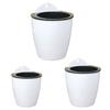 Hanging Self Watering Planter Flower Pot with Water Reservoir Wick Ropes