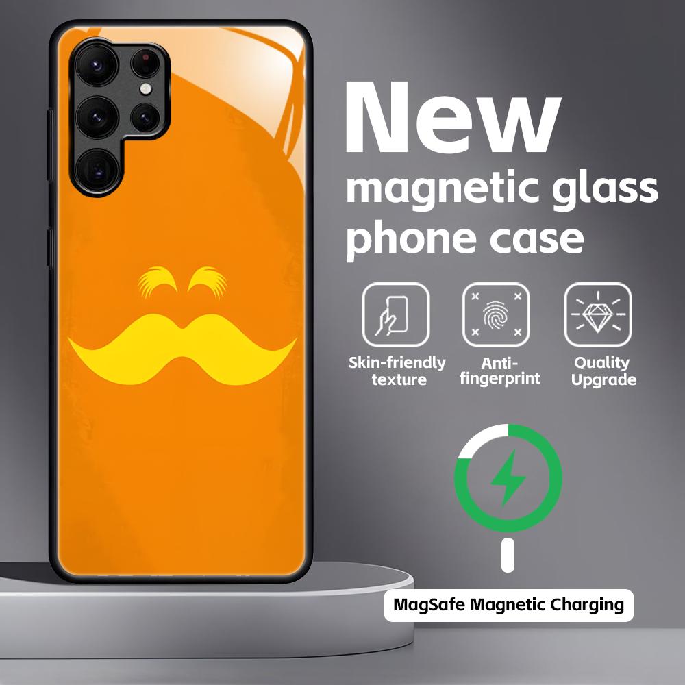 Cartoon T-The L-Lorax Handyhülle für Samsung S26 S25 S24 S23 S22 S21 Plus Ultra Note20 Glas Magnetische Hülle