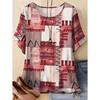 Summer Fashion Women's 3D Printed T-Shirt Short Sleeve O-Neck Denim-Like Graphics Print Tops Casual Streetwear Women's Clothing