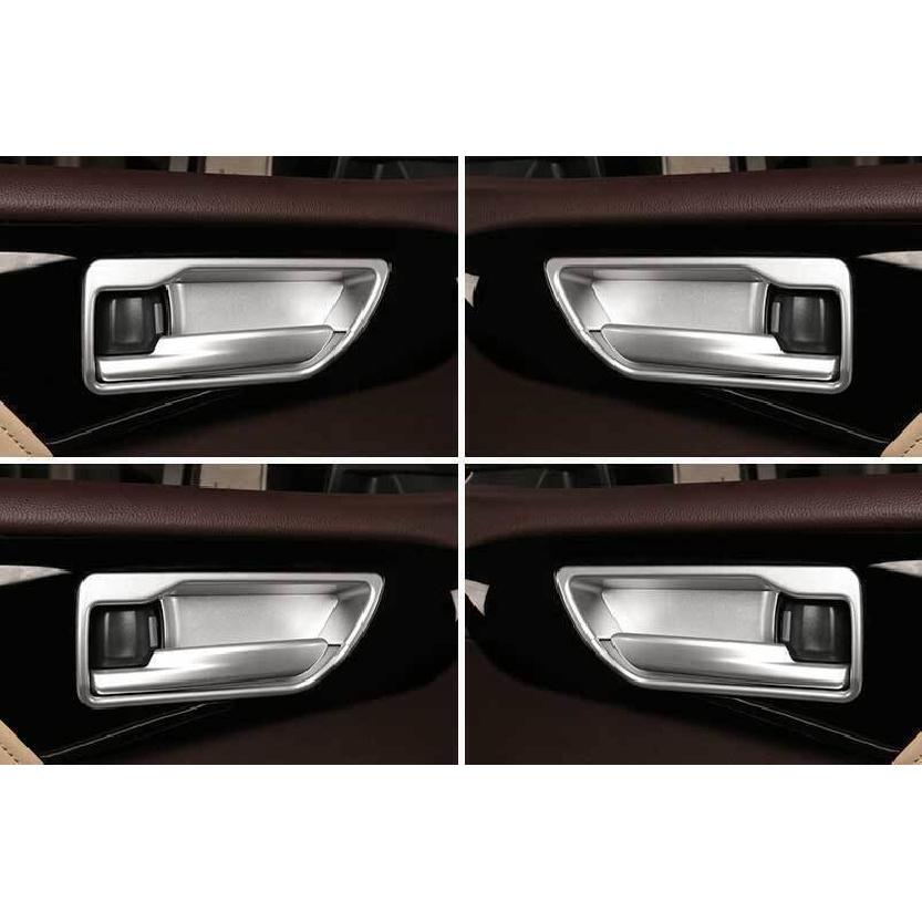 For Toyota Highlander 2020-2022 Matte Silver Inner Door Bowl Sticker Trim 4pcs