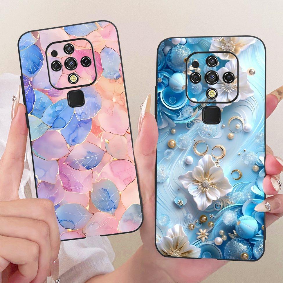 For Tecno Camon 16 CE7 CE7j CE9h Case For Tecno Camon 16 Pro Cover Cute Cat Fashion Butterfly Painted Casing
