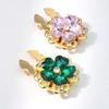 Flower Shaped Button Covers Detachable Clip On for Women Shirt Accessories
