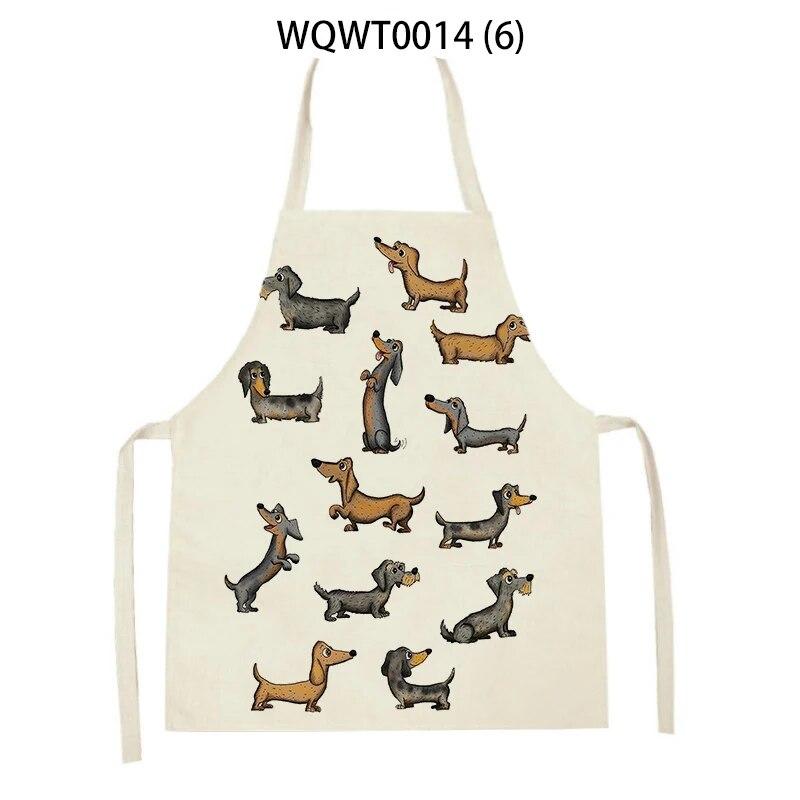 Cute Dog Graphical Printing Kitchen Apron for Children's Apron for Children's Apron Isused Forhouse Accessories for Chef Cooking