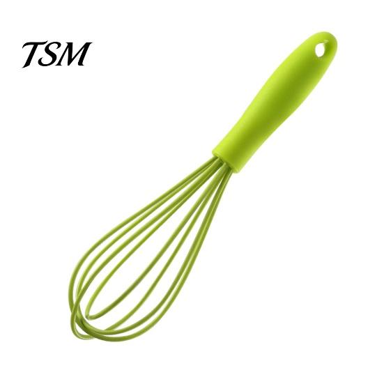 Quality Stainless Steel Whisk Silicone Egg Beater Manual with Non-slip Handle Handheld Silicone-coated Wire Balloon Whisks for Blending Cooking