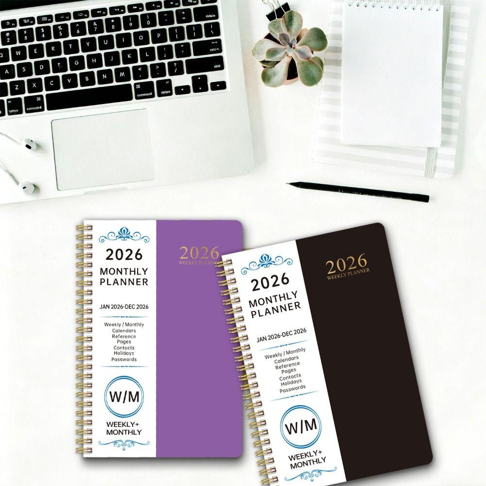 Index Tags Coil Diary Book Spiral Binding Spiral Notebook Daily Plan Schedule Daily Organization