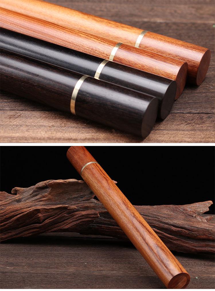 Ebony & Rosewood Incense Sticks with Sandalwood, 20g Pack, Includes Solid Wood Storage Box and Wooden Holder