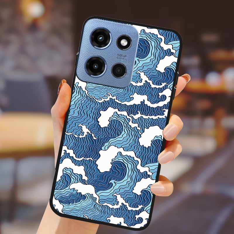 For Motorola G 5G 2025 Phone Case Bumper Soft TPU Silicone Back Cover 3D Flower Emboss Shell For Motorola Moto G 5G Fundas Coque