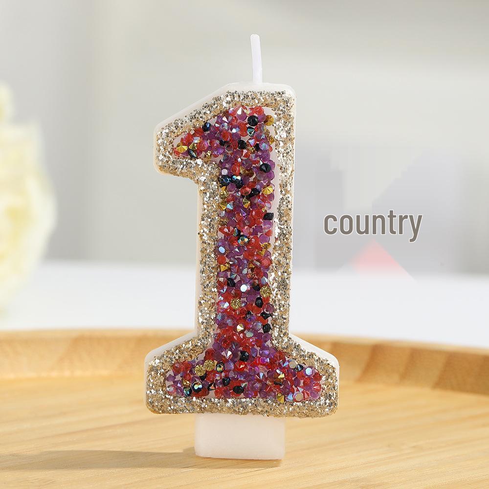 

Champagne Glittering Seven-Color Luxury Number Candles for Birthdays Champagne Glittering Seven-Color