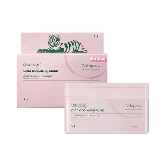 VTCOSMETICS Sheet Mask Box Mask Skin Care (4.Cica Collagen Mask)