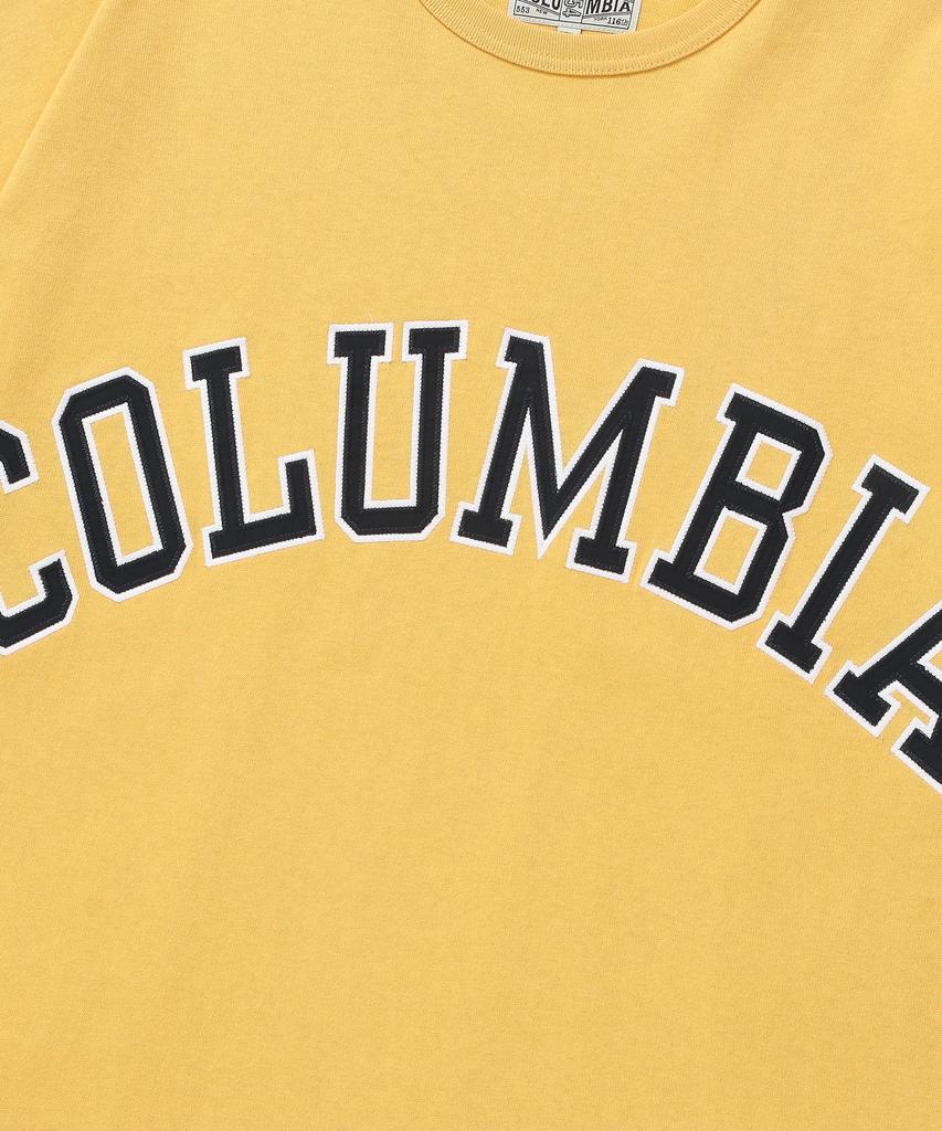 COLUMBIA UNIVERSITY Columbia Arch Logo S/S T-Shirts Vintage Yellow