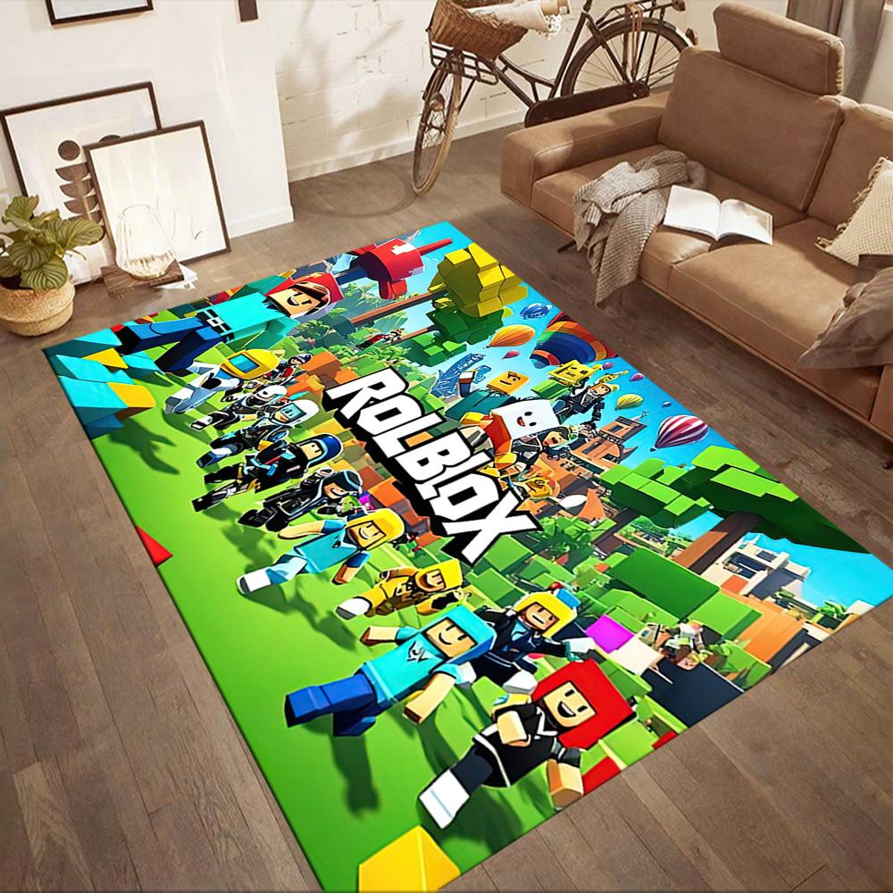 Rolling Blocks Adventure Square Rugs Are a Great Choice for Living Rooms, Bedrooms, Home Décor, and As Gifts.