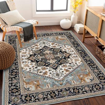 Nordic Vintage Rug Stain-Resistant and Durable Bedroom & Living Room Sofa Rug Wardrobe & Dining Room Floor Mat Home Decor