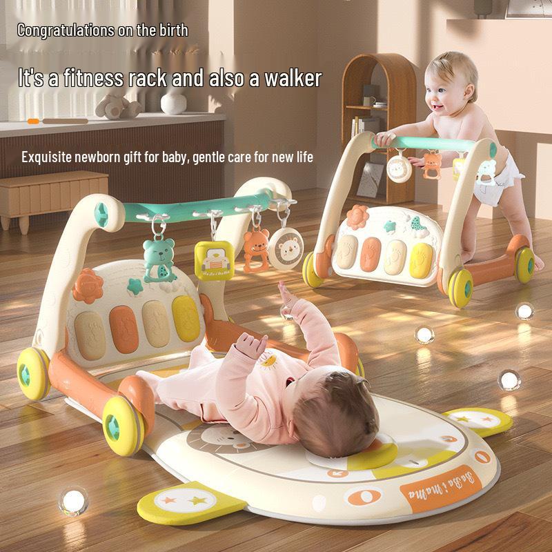 Musical Baby Fitness Rack and Walker for 6-Month-Olds