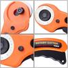 45mm Rotary Cutter Set Leather Craft Cutting Tool with Ergonomic Handle for DIY Fabric Patchworking Sewing Quilting Crafting