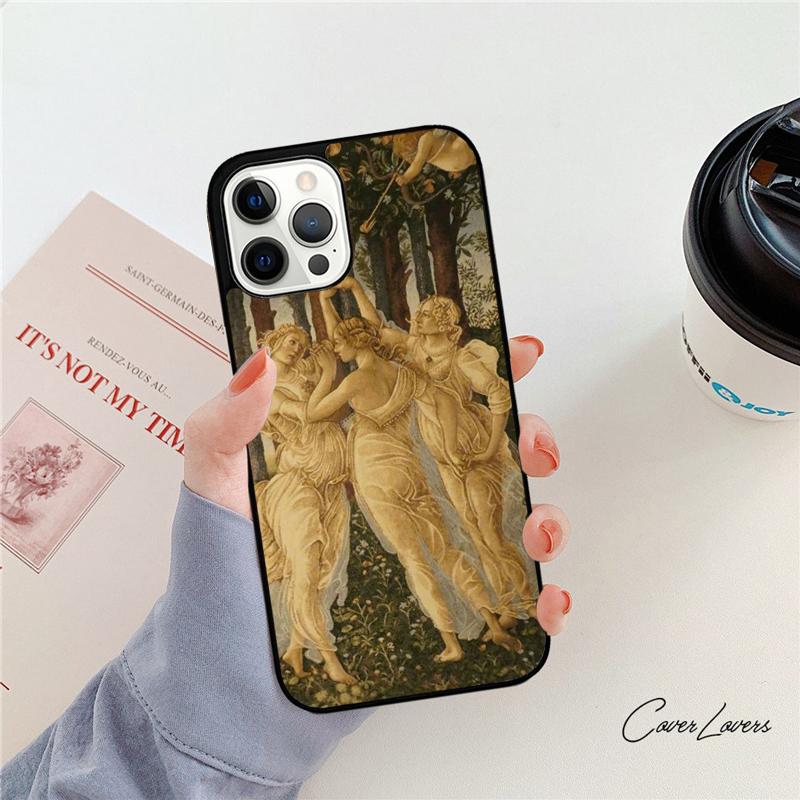 Sandro botticelli Renaissance Phone Case For iPhone 17 Air 14 15 16 13 12 For Apple iPhone 17 Air 11 Pro Max Plus SE2020 Coque