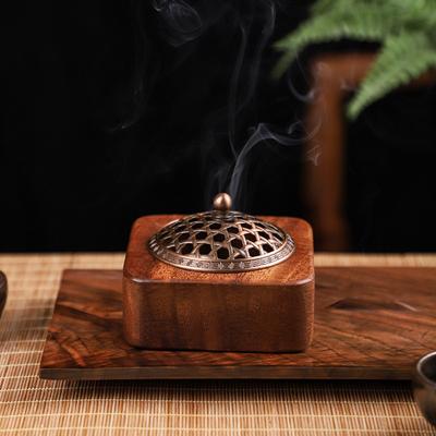 Household Decoration Walnut Fragrance Diffuser Incense Spice Incense Burner