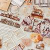 Ta Merry Collage Assorted Flake Design Planner Material Paper Large Retro Background Lots of Cute Vintage Coffee Stickers, Materials, Paper, Stickers,