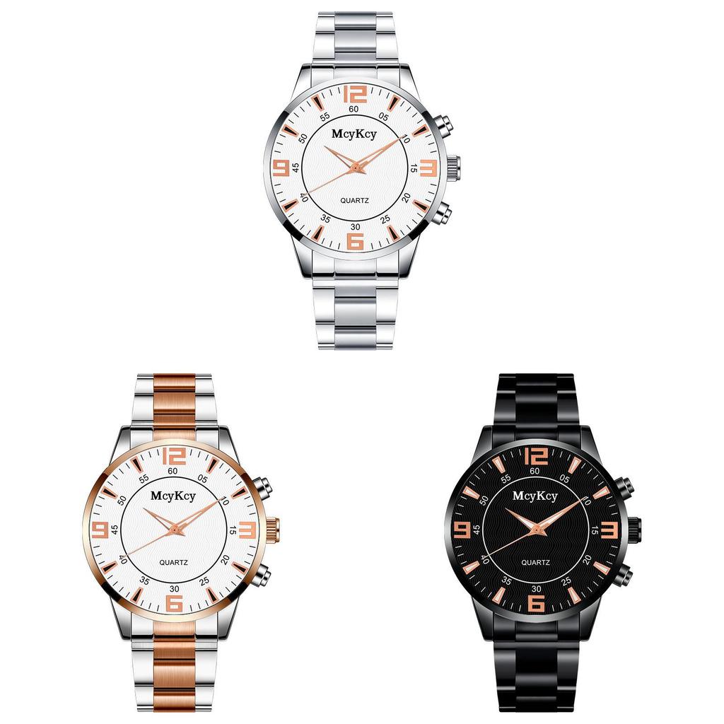 Seagull Quartz Mens Watch With Stainless Steel Strap For Formal Settings