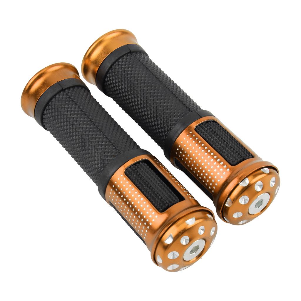 Universal Motorcycle 23mm 25mm Throttle Grip Aluminum Alloy Rubber Handle Grips Non-slip Handle Electric Scooters Moped Tuning
