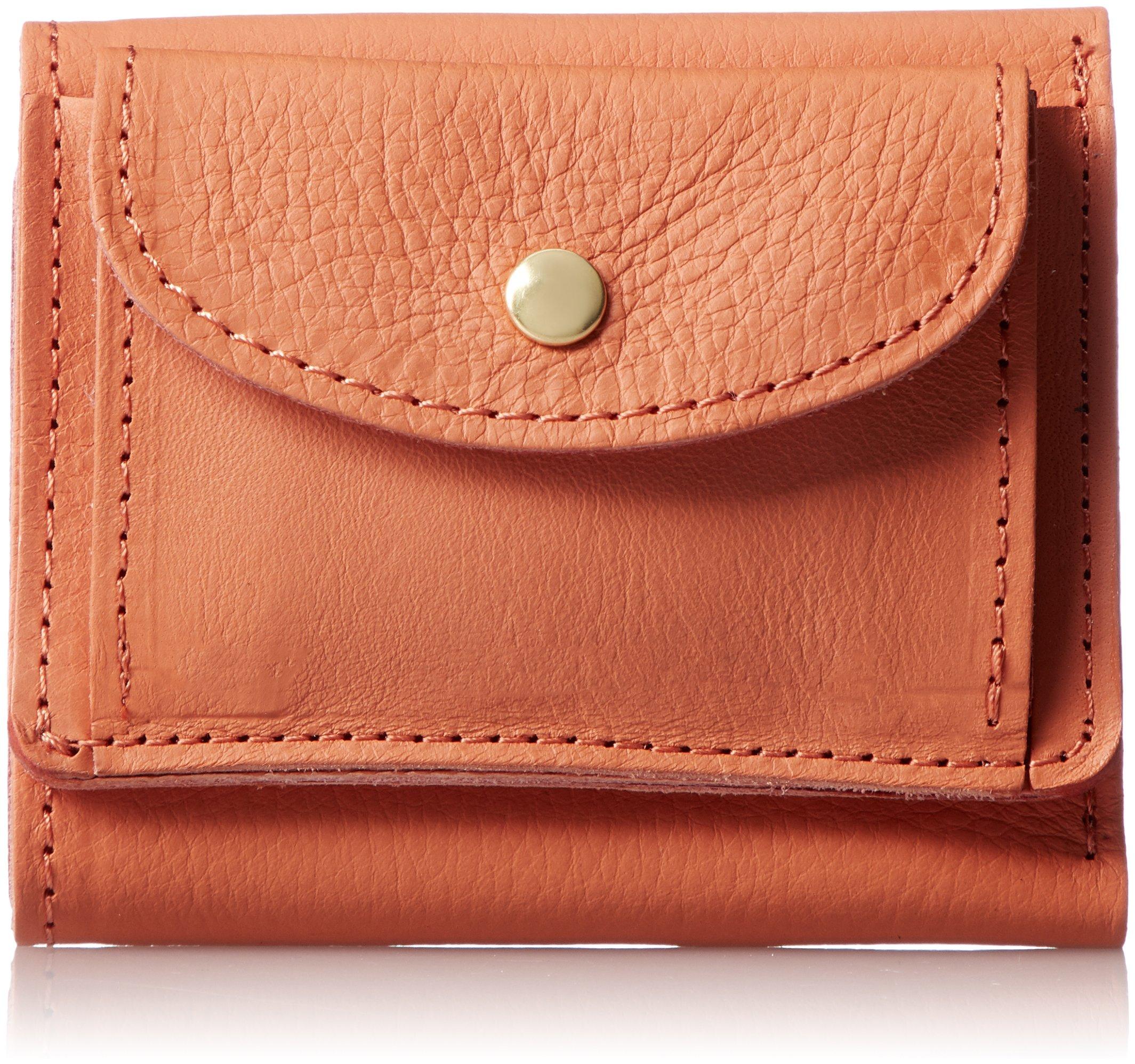 

Made in Japan Italian Cowhide Trifold Mini Wallet OR [Perke] 08-06-02943