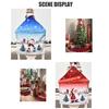 Christmas Chair Covers Chair Back Covers with Winter Snowman Santa Elk Pattern for Festive Decoration Dinner