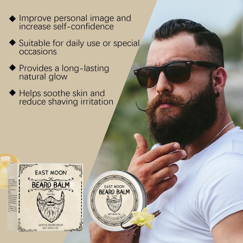

Men S Biotin Beard Balm - Beard Growth With Shea Butter Oil, Jojoba Seed Oil, Sweet Almond Oil, Moisturizing And Softening 1pcs