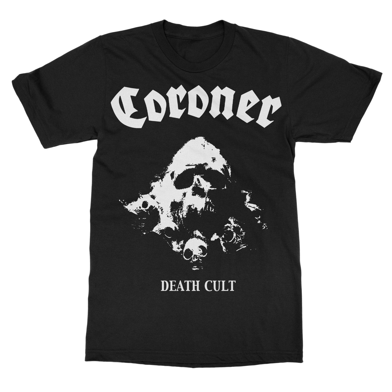 Футболка с принтом группы Coroner Death Cult 100% Хлопок Графическая футболка Мужская Женская Летняя Уличная Одежда Топ S разноцветный